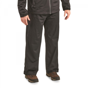 Guide Gear Men's Stretch Waterproof Packable Rain Pants Black