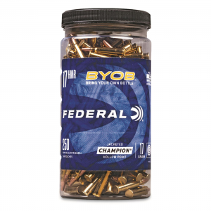 eral BYOB .17 HMR JHP 17 Grain 250 Rounds With Bottle Ammo