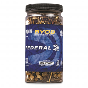 eral BYOB .22 Magnum JHP 50 Grain 250 Rounds With Bottle Ammo