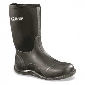 Guide Gear Men's Mid Bogger Waterproof Rubber Boots Black