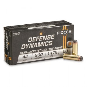 Fiocchi Shooting Dynamics .44 Magnum SJHP 200 Grain 50 Rounds
