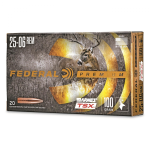 Federal Premium Barnes TSX .25-06 Remington Triple-Shock X HP 100 Grain 20 Rounds