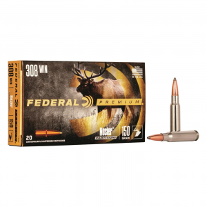 eral Premium Vital-Shok Nosler Partition .308 Winchester NP 150 Grain 20 Rounds Ammo