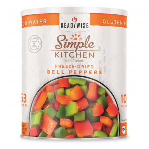 ReadyWise Freeze-Dried Red  &  Green Bell Peppers 153 Servings #10 Can
