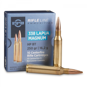  .338 Lapua Magnum HPBT 250 Grain 10 Rounds Ammo