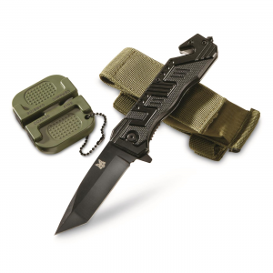 Fox Outdoors Spring Assist Folding Knife Sheath and Sharpener