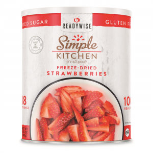ReadyWise Freeze-Dried Sliced Strawberries 18 Serving #10 Can