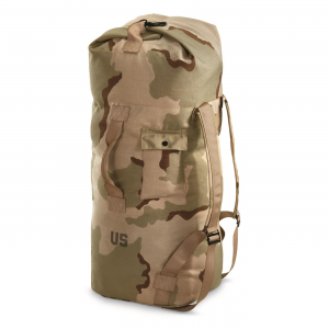 U.S. Military Surplus 2 Strap Desert Duffel Bag New