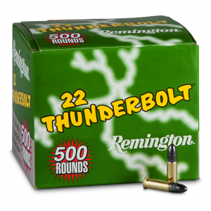ington Thunderbolt .22LR LRN 40 Grain 500 Rounds Ammo