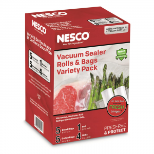 NESCO Vacuum Sealer Bags and Rolls Variety Pack