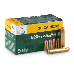 lier & Bellot .30 Carbine FMJ 110 Grain 50 Rounds Ammo
