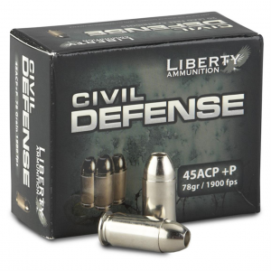 Liberty Civil Defense .45 ACP HP 78 Grain 20 Rounds
