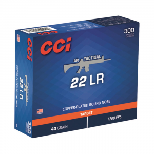 CCI AR Tactical .22LR Copper Plated LRN 40 Grain 300 Rounds
