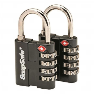 SnapSafe TSA Approved Combination Lock 2 Pack