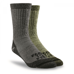 Farm to Feet Men's Boulder All-season Wool Blend Crew Socks 2 Pairs