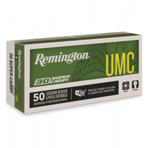 Remington UMC 30 Super Carry FMJ 100 Grain 50 Rounds