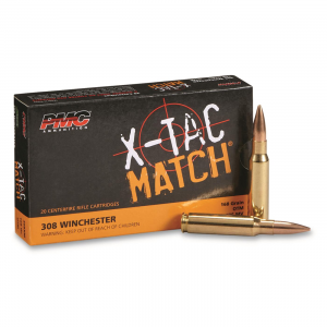 PMC X-TAC Match .308 Winchester OTM 168 Grain 20 Rounds