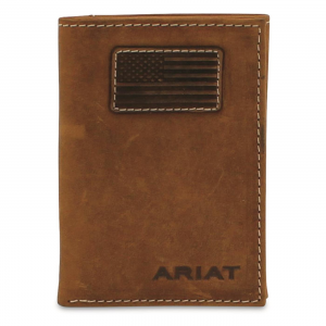 Ariat Flag Patch Trifold Wallet