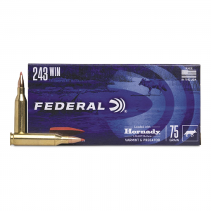 eral Varmint And Predator .243 Winchester V-Max 75 Grain 20 Rounds Ammo