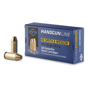 PPU .40 Smith  &  Wesson FPJ 165 Grain 50 Rounds