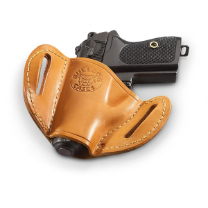 Bulldog Leather Belt Slide Holster Semi-Automatic Pistol Right Hand
