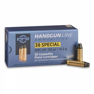  Handgun Line .38 Special SWC 158 Grain 50 Rounds Ammo