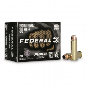 Federal Personal Defense Punch .38 Special+P JHP 120 Grain 20 Rounds