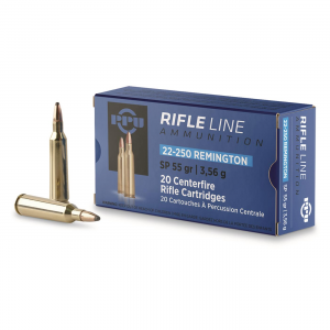  .22-250 Remington SP 55 Grain 20 Rounds Ammo