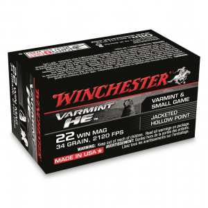 chester Varmint HE .22 Magnum JHP 34 Grain 50 Rounds Ammo