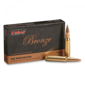  Bronze .308 Winchester 147 Grain FMJBT 20 Rounds Ammo