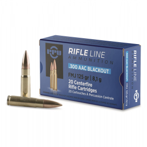  .300 AAC Blackout FMJ 125 Grain 20 Rounds Ammo