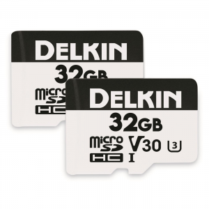 Delkin Devices Hyperspeed UHS-I (U3/V30) microSD Memory Card 2 Pack