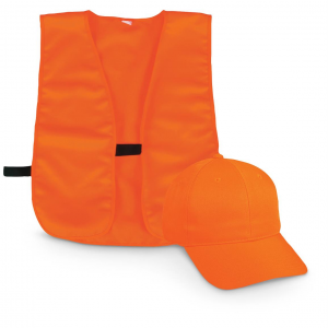 Outdoor Cap Co. Blaze Orange Vest and Cap Combo