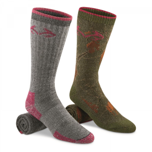 Realtree Women's Merino Wool Blend Boot Socks 2 Pairs