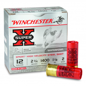 chester Super-X Xpert High-Velocity Steel Waterfowl 12 Gauge 2 3/4 Inch 1 1/8 Oz. 25 Rounds Ammo