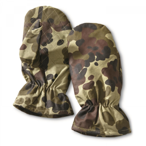 Romanian Military Surplus Fleece Lined Camo Mittens 2 Pack New