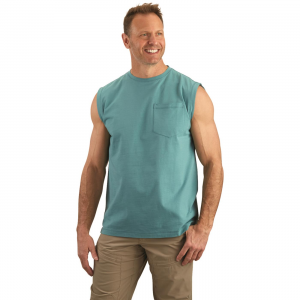 GUIDE GEAR Men's Stain Kicker Sleeveless Pocket T Shirt With Teflon