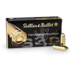 lier & Bellot Handgun 9mm FMJ 124 Grain 50 Rounds Ammo