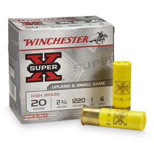 chester Super X High Brass Upland & Small Game 20 Gauge 2 3/4 Inch 1 Oz. 25 Rounds Ammo
