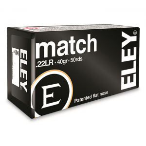 y Match .22 Long Rifle Lead Flat Nose 40 Grain 50 Rounds Ammo