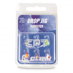Clam Pro Tackle Tungsten Drop Jig Kits 6-piece