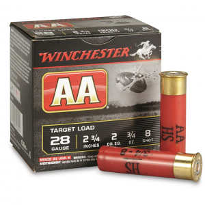 chester AA Target Loads 28 Gauge 2 3/4 Inch 3/4 Oz. 25 Rounds Ammo