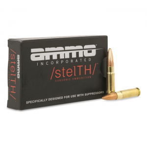 o Inc. Stelth Subsonic .300 AAC Blackout TMC 220 Grain 20 Rounds Ammo