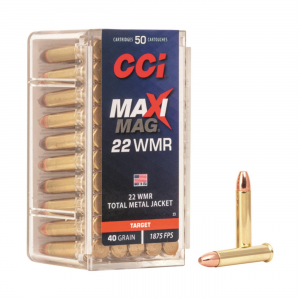  Maxi-Mag .22 WMR TMJ 40 Grain 50 Rounds Ammo