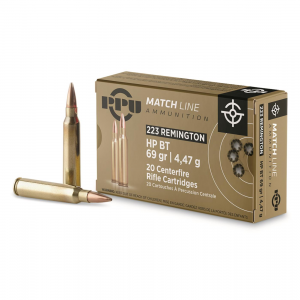  Match Line .223 Remington HPBT 69 Grain 20 Rounds Ammo