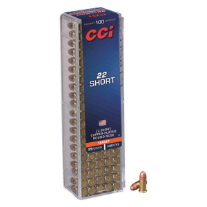 CCI Target .22 Short CPRN 29 Grain 100 Rounds Target .22 Short CPRN 29 Grain 100 Rounds Ammo