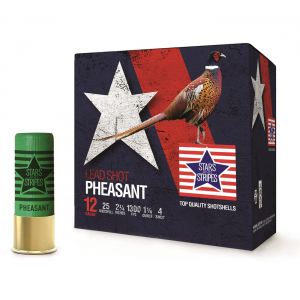 rs And Stripes 12 Gauge Pheasant Loads 2 3/4 Inch 1 1/4 Oz. 25 Rounds Ammo