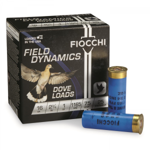 Fiocchi Field Dynamics Dove Loads 16 Gauge 2 3/4 inch 1 oz. Shotshells 25 Rds.