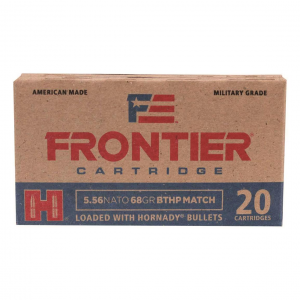 nady Frontier Cartridge 5.56x45mm NATO BTHP Match 68 Grain 20 Rounds Ammo