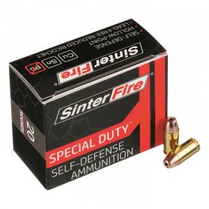 terFire Special Duty Lead-Free Frangible .380 ACP Hollow Point 75 Grain 20 Rounds Ammo